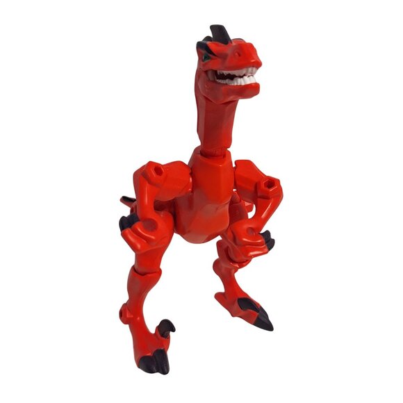 Jurassic World Hero Mashers Velociraptor Red & Black Dinosaur Hasbro Mix Match - Picture 1 of 7